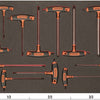 Bahco insert en mousse fit go 3 3 avec tournevis à poignée en T - 12 pièces - ff1a1011