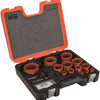Jeu de scies-cloches bimétalliques Bahco sandflex® | pour métal et bois | 16 mm - 83 mm - 18 pièces - 3834-set-152
