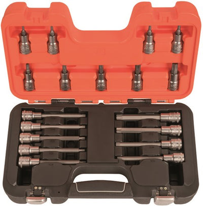 Clés à douille tournevis Bahco 1 2 | hexagone | embouts torx® - 18 pièces - coffret - s18torx