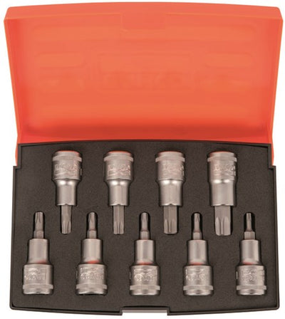 Clés à douille tournevis Bahco 1 2 | hexagone | embouts torx® - 9 pièces - coffret - s9torx