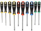 Jeu de tournevis Bahco | coloré | 10 pièces | emplacement, ph1. ph2, pz1, pz2, t15, t20 - b219.010rb
