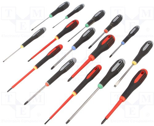Jeu de tournevis ergo Bahco 15 pièces