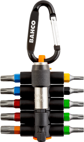 Embouts collants Bahco | 59s tcs11-1 - embouts torx colorés avec porte-embout magnétique