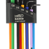 Bahco jeu de clés torx t8 - clés hexagonales t40, torx®, longues, phosphatées, colorées, métriques - 9 pièces - c1997torx 9p