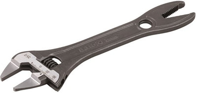 Clé à molette Bahco | bec mince | dentelé et phosphaté 209 mm - emballage industriel - 31 t ip