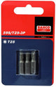 Bahco x3 embouts t15 25mm 1 4 portes standard | 59s t15-3p
