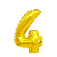 Ballon aluminium numéro 4 doré 45cm