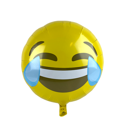 Ballon aluminium emoji qui pleure en riant ø46cm