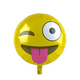 Ballon aluminium emoji clignotant ø46cm