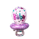 Sucette ballon en aluminium rose 54x60cm