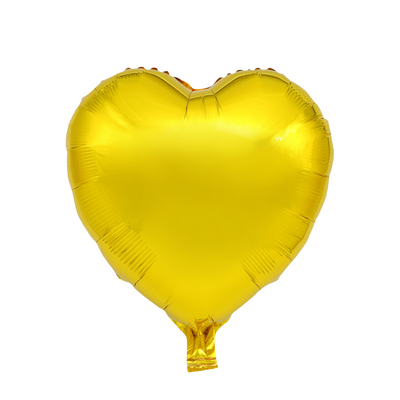 Ballon feuille coeur or 45cm