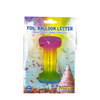 Ballon en aluminium lettre i arc-en-ciel 86cm