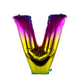 Ballon aluminium lettre v arc-en-ciel 86cm
