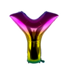 Ballon aluminium lettre y arc-en-ciel 86cm