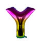 Ballon aluminium lettre y arc-en-ciel 86cm