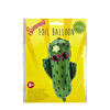 Ballon aluminium cactus d'été 66x30cm
