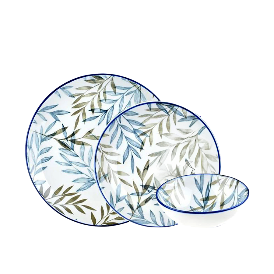 Service de table Bambum fondo bleu 12 pièces