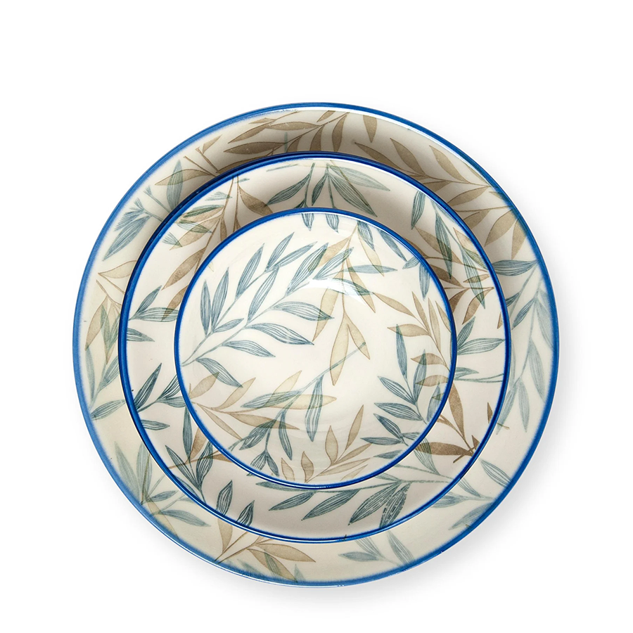 Service de table Bambum fondo bleu 12 pièces