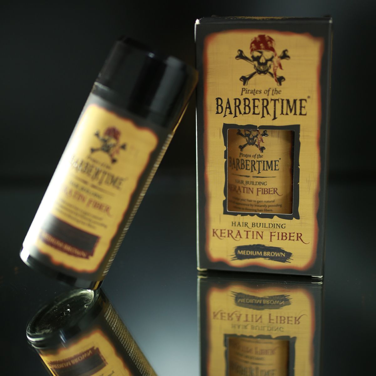 Barbertime Barbertime Hair Building Kératine Fibre Medium Brown 21gr.