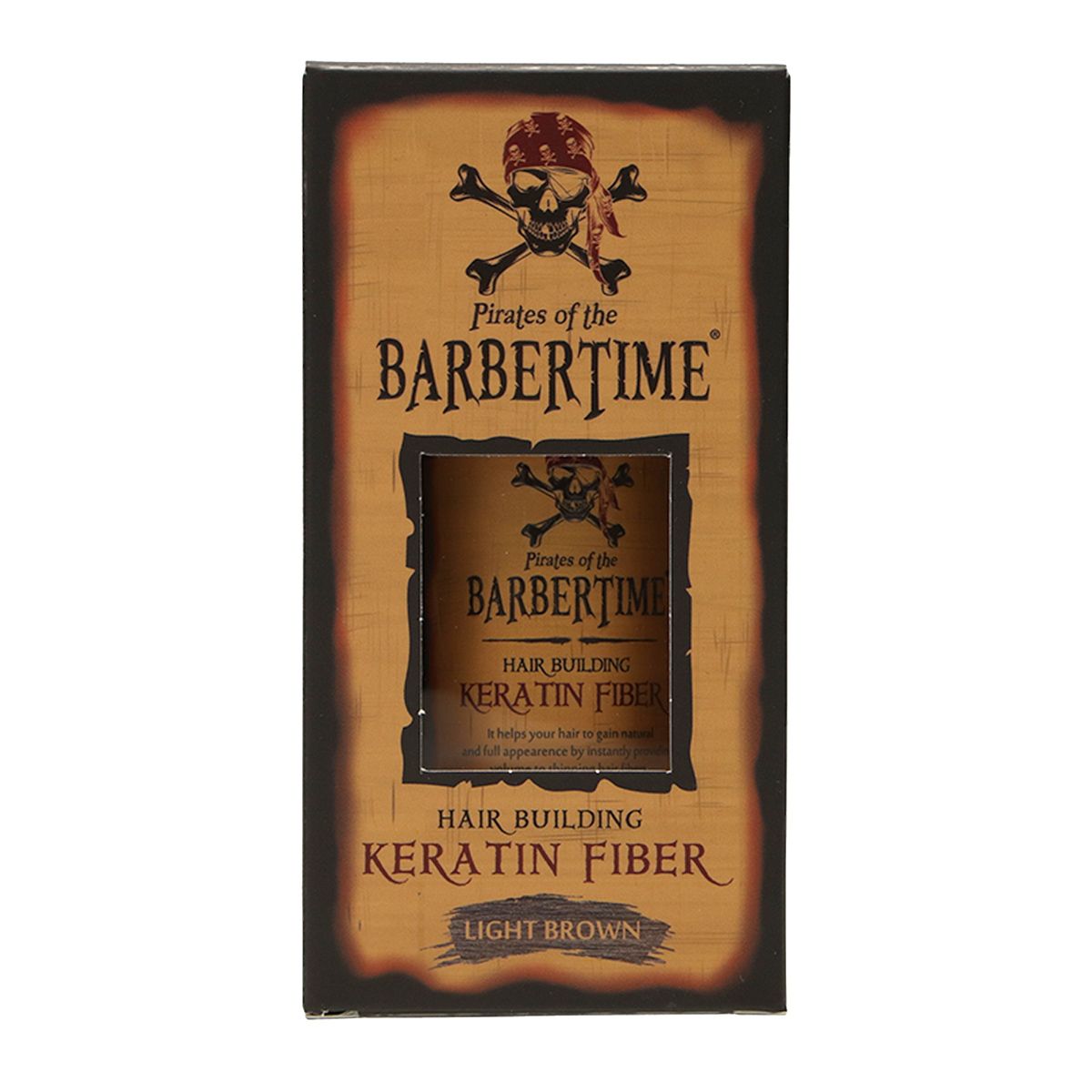 Barbertime Barbertime Hair Building Kératine Fibre Brown Light Brown 21gr.