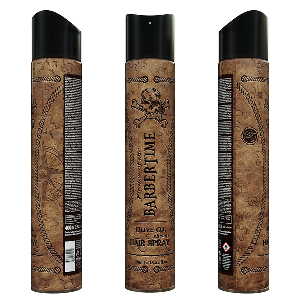Barbertime Barbertime Hairspray Shine Olive Huile 400 ml