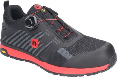 Bata chaussure de travail radiance vibe s3 boa | noir rouge | taille 41 - 8712843696976