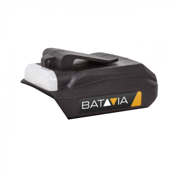 AC Batterie USB PowerAdapter et lampe LED (Maxxpack 18V).