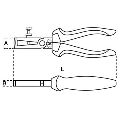 Outils Beta Wire Stripang 1142bm avec deux composants Handle