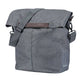 Basil City Shopper - sac à dos pour vélo, maille grise, 14-16L, cuir végétal, fermeture pliante résistante à l'eau, réflexion