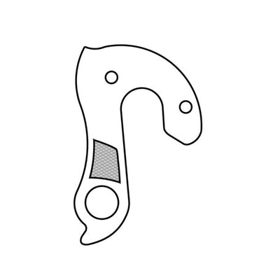 Patin de dérailleur union GH-119 avec jeu de vis M4x0,7