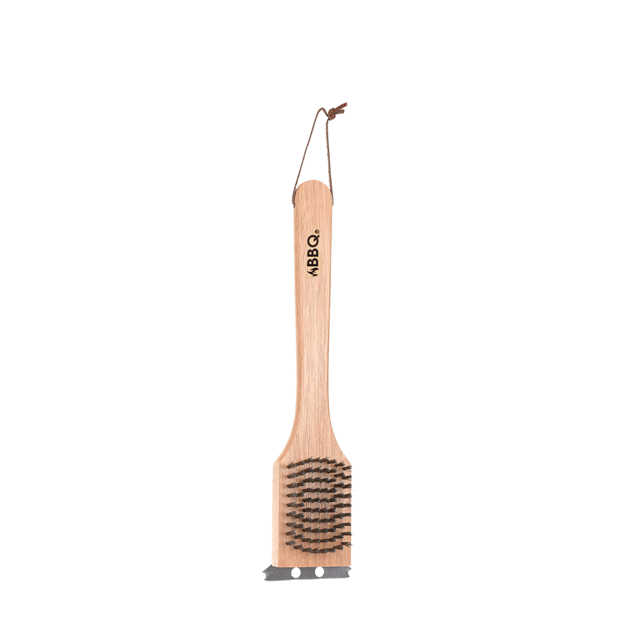 Brosse à barbecue en bois 30cm