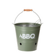 Seau pour barbecue BBQ vert mat ø26,5cm