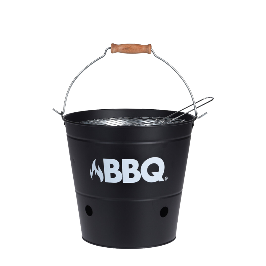 Seau pour barbecue BBQ noir mat ø26,5cm