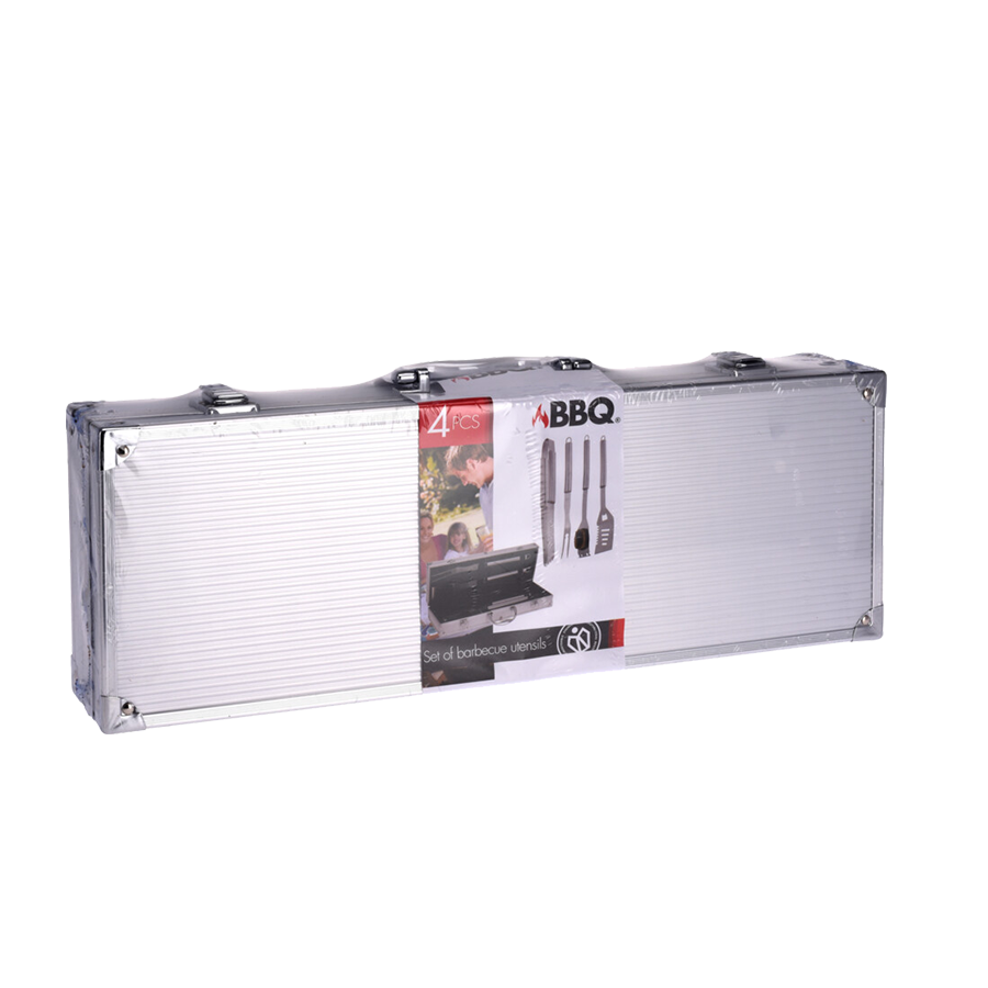 Barbecue barbecuegerei 8 x 46 x 17,7 cm en aluminium en acier inoxydable en argent 5 pièces