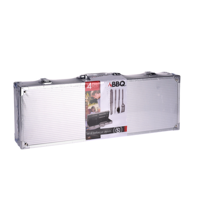 Barbecue barbecuegerei 8 x 46 x 17,7 cm en aluminium en acier inoxydable en argent 5 pièces