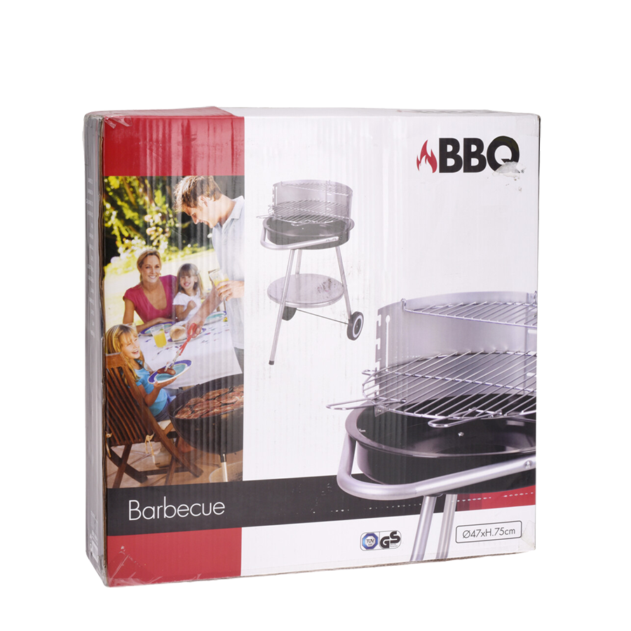Barbecue barbecue demi-rond ø47x75cm