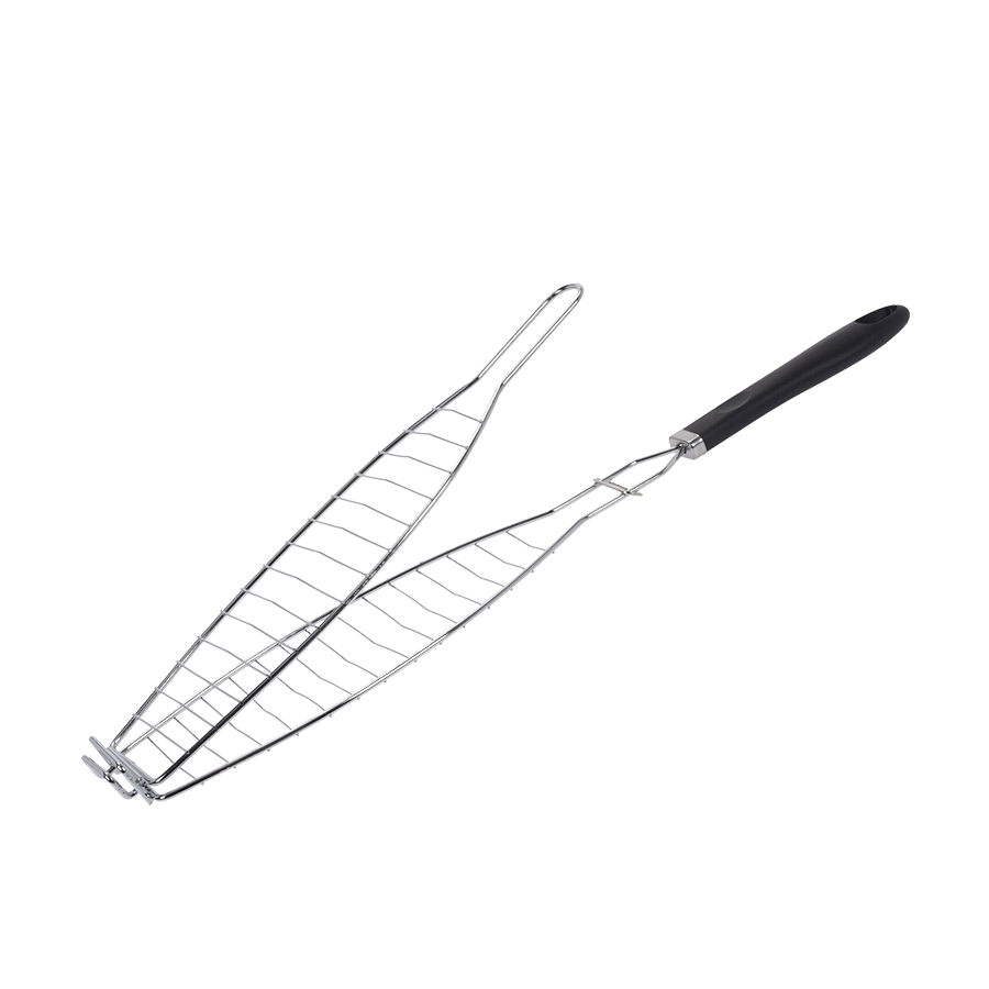 BBQ BBQ Fish Grill 58 cm Chrome noir