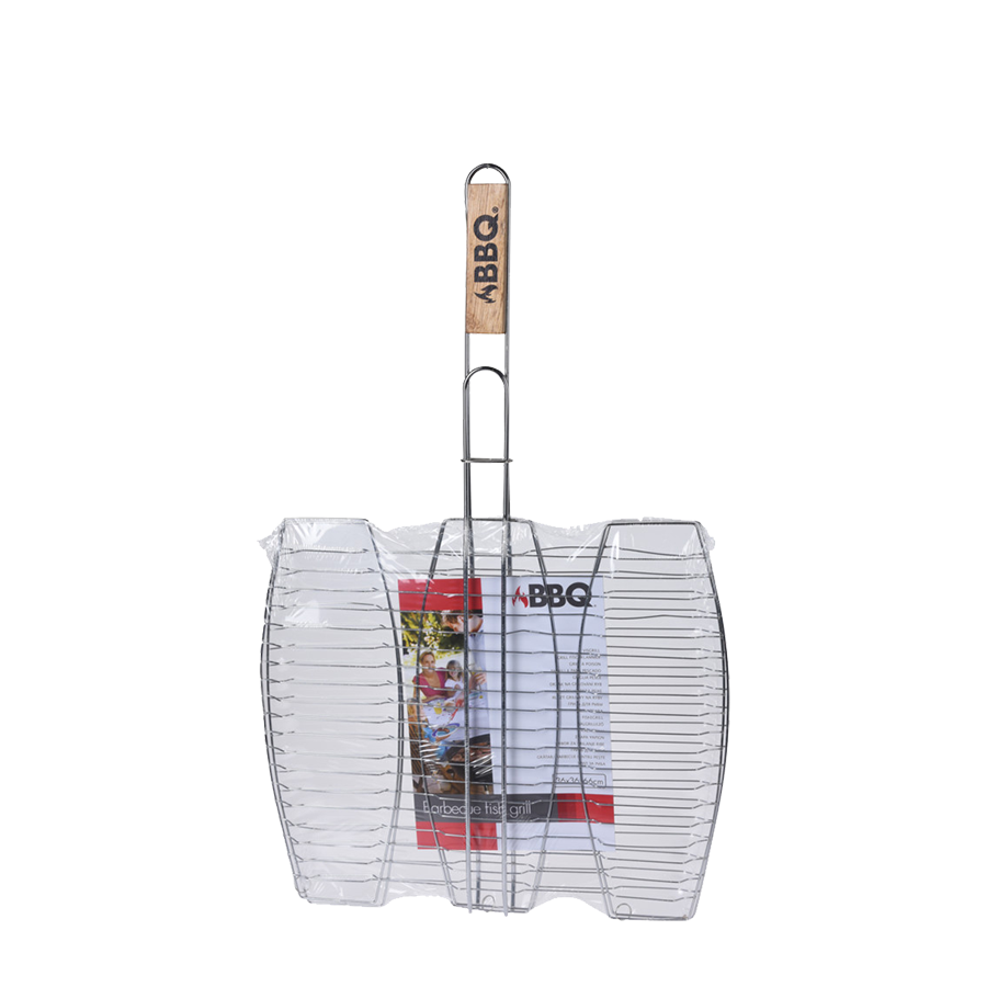 BBQ barbecue grill poisson métal 36x36cm