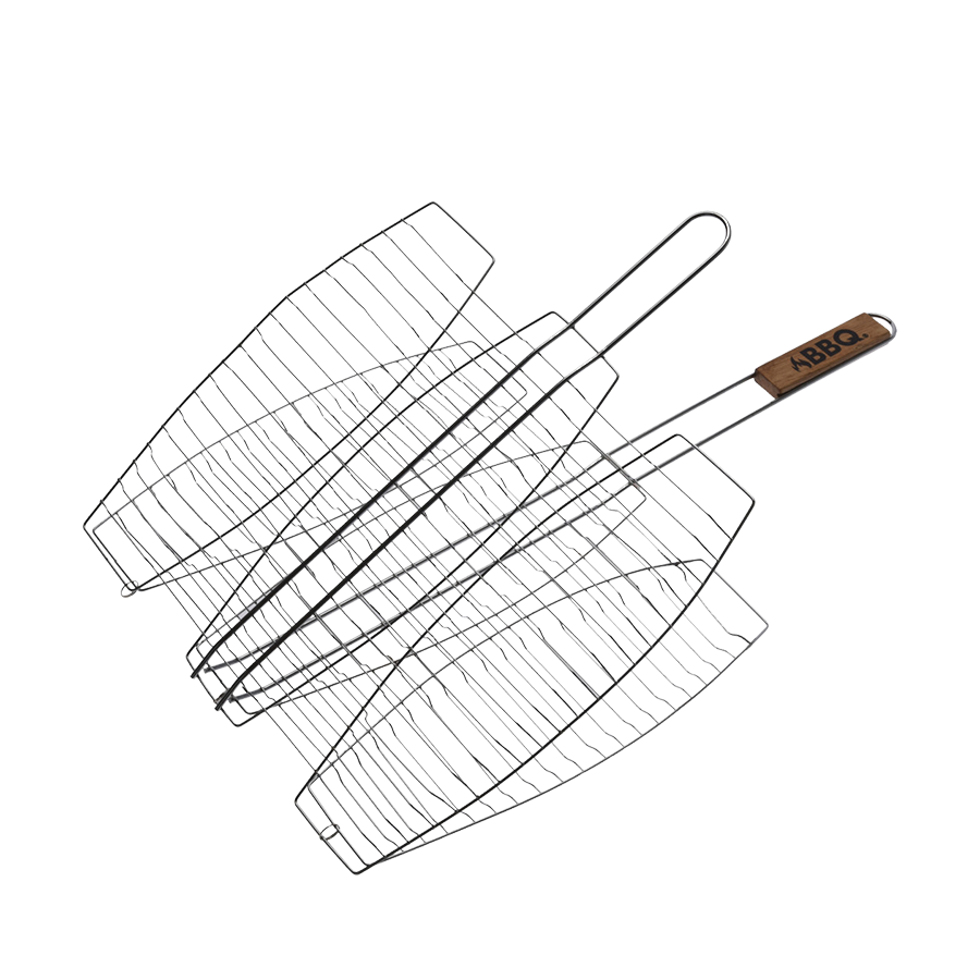 BBQ barbecue grill poisson métal 36x36cm