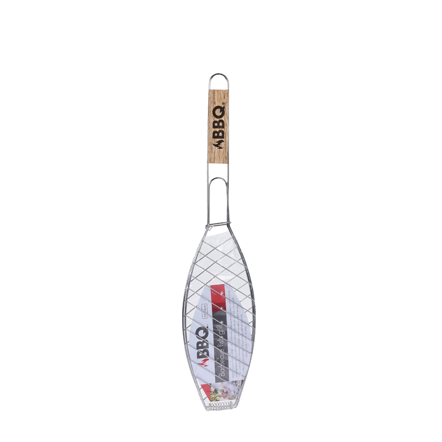 BBQ barbecue grill poisson métal 58x14cm