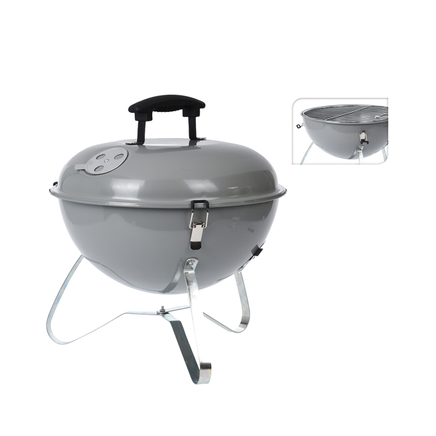 Pic table barbecue barbecue rond gris ø34cm