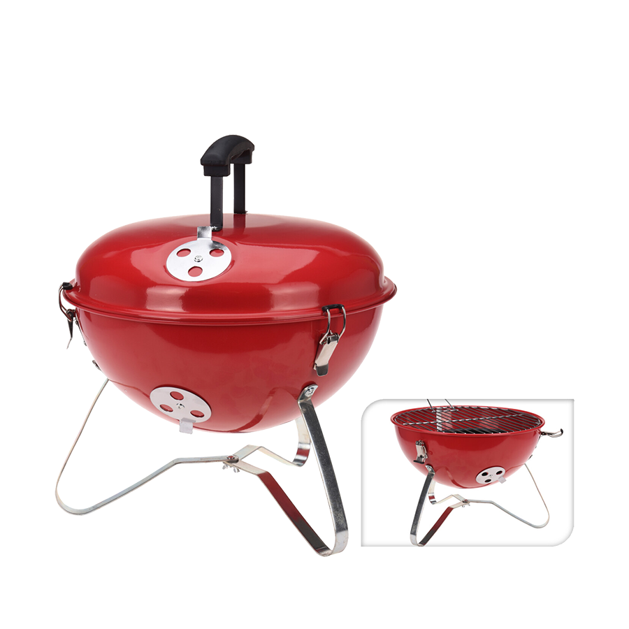 Pic table barbecue barbecue ronde rouge ø34cm