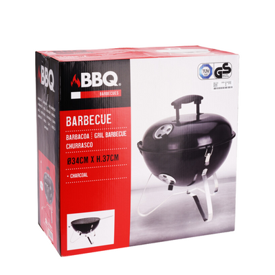Pic table barbecue barbecue ronde noir ø34cm