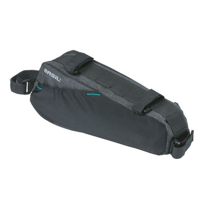 Basil Discovery 365D Frametas M - Sac à vélo sportif compact pour vélo pour femmes pour hommes - 1,8 L - mêlée noire