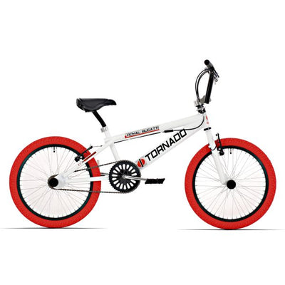 Royal Freestyle 20 Royal Bugatti blanc avec des pneus rouges