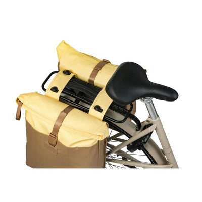 Sacoche de vélo double Basil vive mik 28-35l 14 x 30 x 38 cm - jaune sable
