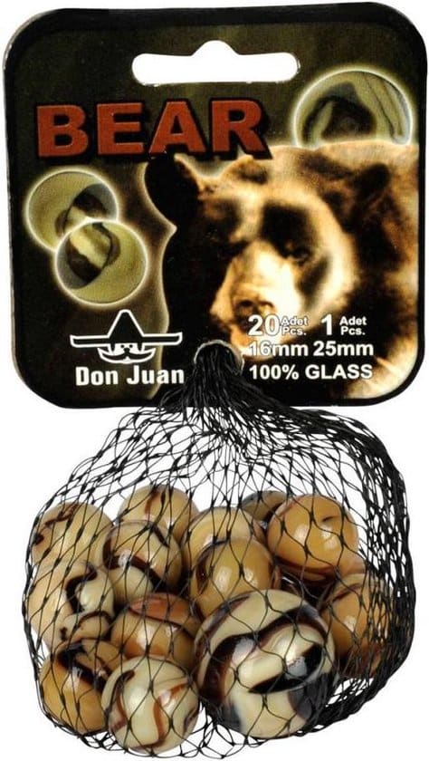Adic Bear Marbles 20 billes + 1 gros marbre