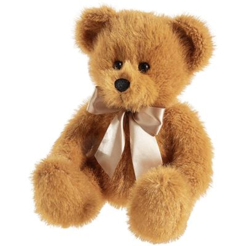 Heunec ours classique avec noeud, marron (23cm)