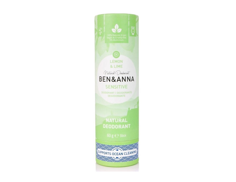 Ben Anna Deodorant dans Papertube Sensitive Lemon Lime 60 grammes