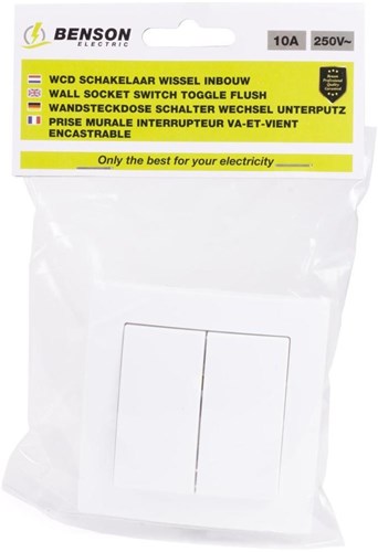 Benson série d'interrupteurs encastrables blanc - 4650015